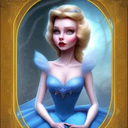 extrem tim burton style cinderella, ultra detailed,