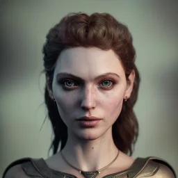 analog style, Celtic goddes, portrait, simmetric eyes, ambient, batgirl wearing outfit, ultra realistic photo, unreal engine