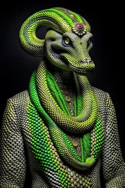 Mythical Snake dressed like a human