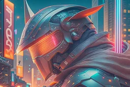 Best quality, masterpiece, ultra high definition, Retro Futuristic,cyberpunk knight Comic style