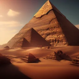 Giza Piramitleri fantasy art, shine lighting, cinematic, extremly