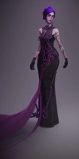 victorian woman tentacles under the dress lovecraftian