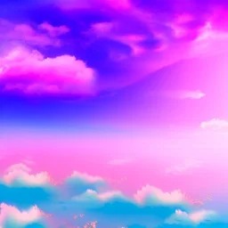 beautiful dream, mystical, cascades, masterpiece, pastel colors, blue river, pink clouds,8k