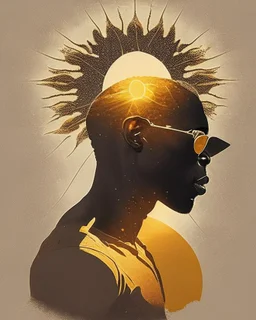 Black man under the sun design