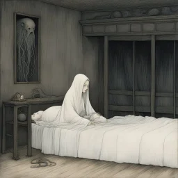 [art by john bauer] you cry out into the deepening gloom of your bedroom, voice cracking with genuine terror as the thing beneath the bed shifts and elongates, its pale, twitching limbs spilling onto the floorboards. The Night Nurse appears instantly at your side, but her usually stern face shows only concern as she notices the creature writhing in the shadows.