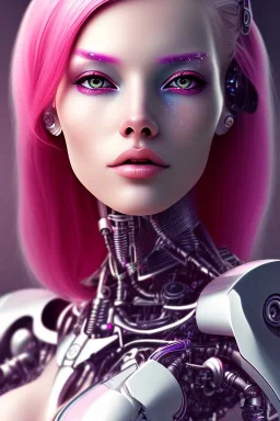 cyborg, pink hair, sexy, perfekt, real, dream