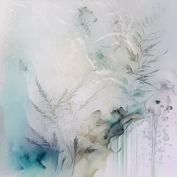 Design an artwork that showcases the pleasure and relaxation derived from indulging in hash and weed, using elements like soft textures, hazy atmospheres, and gentle curves to evoke a sense of tranquility and bliss. watercolour