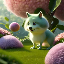 pixar style, volumetric summer garden environment and background, realistic painting of an apple, looking excited, detailed digital painting, extreme dense and fine fur, anime, ornate, colour-washed colors, elegant, small minutiae, tiny features, particulars, centered, smooth, sharp focus, renderman gofur render, 8k, uhd, detailed eyes, realistic shaded volumetric lighting, sunlight caustics, backlight, centered camera view