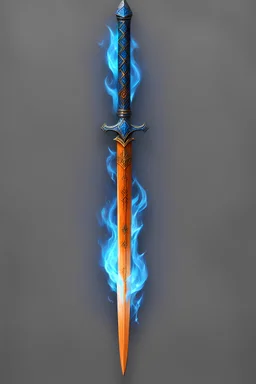 Orange Long Sword, Blue Fire runes