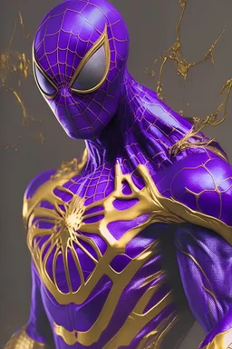 Spiderman purple with gold