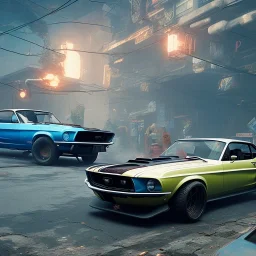 cyberpunk 2077 style 1968 ford mustang