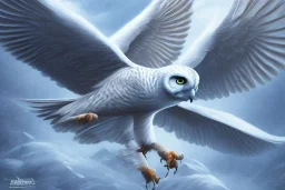 snow OWL wings attack