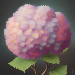 painting of hydrangea flower