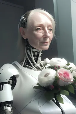 beautiful woman robot