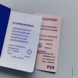 full view of a low-polygon, flattened vector image, United States passport card with photo of person, transparent background.