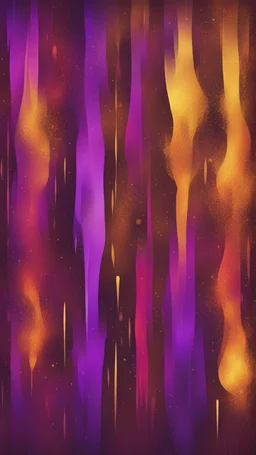 Hyper Realistic Brown-Purple-Maroon-&-Golden Groovy-Retro Grungy Multicolored-Brush-Stokes with glowing-fire-embers Background-Texture