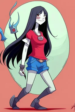 marceline vampire adventure time cartoon style