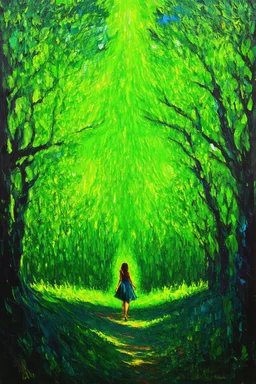 limerance; surrealistic modern art; forest palette