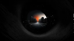 A black hole in the middle of a city, sucking everything inside it