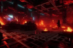 4k full details full lights firestarter dancefloor bastards radio cyberpunk burning while demons are dancing