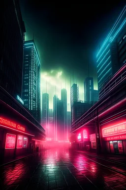 Dystopian, A futuristic cityscape of towering buildings covered in smog and neon lights, with dilapidated streets and flickering holographic billboards. The air is heavy with pollution, and the sound of sirens and distant explosions fill the air. The atmosphere is tense, with a feeling of despair and oppression. Photography, using a wide-angle lens to capture the vastness of the cityscape, with a high contrast black and white filter to emphasize the grittiness and bleakness of the scene.