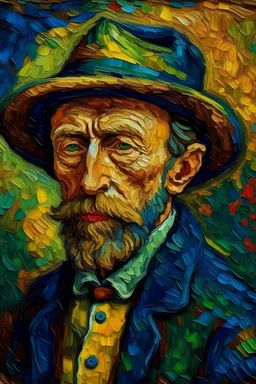 Porträt von jean luc picard von Van Gogh