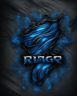 BLEU rag Logo IN black background