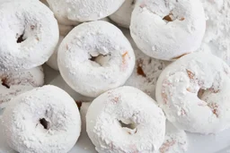 sugar powdered mini-donuts