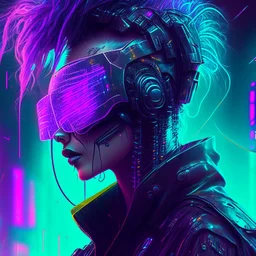 iridescent cyber punk