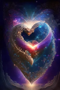 The universe healing a broken world through the vibration of love