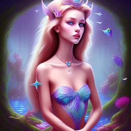 Beautiful princess mermaid