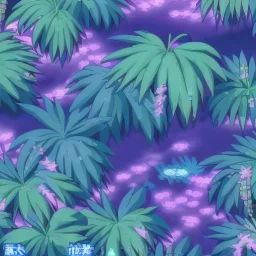 Avatar Pandora forest neon glowing plants fantasy purple blue green vibrant HD high definition 4K detailed lush beautiful tropical misty sparkles