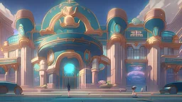 outside of an epic casino, anime style, ultra graphics,