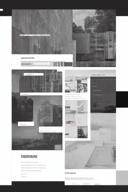 Neo Brutalism Layout Architecture Website ,UI ,UX