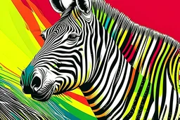 cover book art of zebra wih stuning rich color