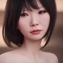 portrait only hitomi tanaka, long black hair, red dress, full body, 8k, highly realistic, octane render,