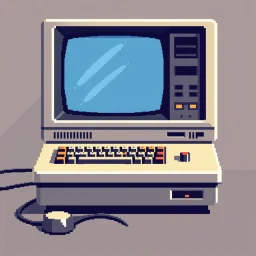 8 bit pixelart of retro pc-98