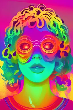 vibey, vibrant, warm, eclectic playlist art