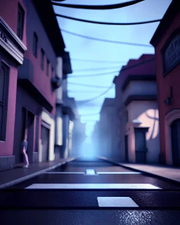 Casual street, Tim burton style, realistic photo, concept art, smooth, unreal engine 5, god lights, ray tracing, RTX, lumen lighting, ultra detail, volumetric lighting, 3d.