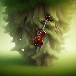 violin in the tree