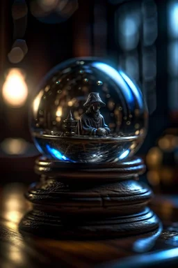 My Soul, Guide, Galactic - that will represent the Higher self and the lineage of the light inside a boat crystal ball , shot on Hasselblad h6d-400c, zeiss prime lens, bokeh like f/0.8, tilt-shift lens 8k, high detail, smooth render, down-light, unreal engine, prize winning