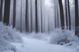 Winter Forest background