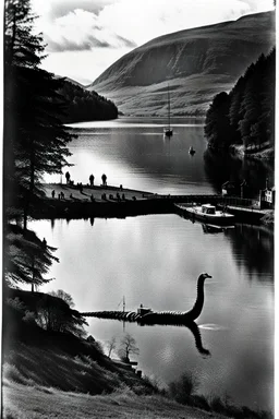 1970s Photograph of the Loch Ness Monster
