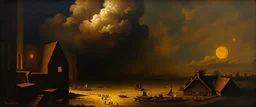 master oil painting by Rembrandt, padletroll