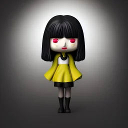 Thing Addams Family POP figurine doll, POP funkier Ar complex background standing character collectible doll 3d blender render perfect angle soft smooth lighting, soft pastel colors skottie young polycount square image physically based rendering, square image full color highly detailed very intricate very realistic hdr 512k