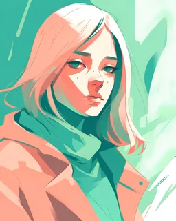 Vector. Illustration. 2D animated. Digital painting, Ol. high resolution. muted color palette.