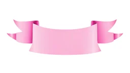 pink ribbon graphic element, add canvas texture and lighting