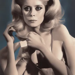 Catherine Deneuve as a showgirl