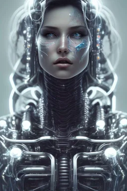 cyberpunk, chrome body, women, portrai, open mouth, perfect skin, tron, cyborg , perfekt, real, dream, hr giger