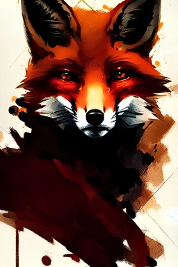 portrait of a fox, dramatic lighting, illustration by Greg rutkowski, yoji shinkawa, 4k, digital art, concept art, trending on artstation